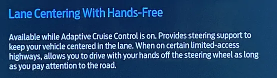 Ford F-150 Lightning Lane Keeping (or Lane Centering) automatically engages with Cruise Control? 1754166587865-4
