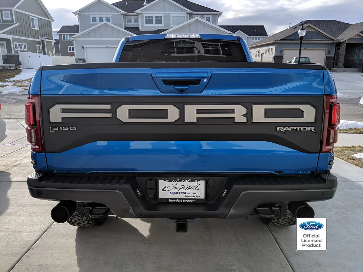 Ford F-150 Lightning 2023 Tailgate on a 2024 Flash 2019-raptor-tailgate-letters_0000_Layer-1-copy-4