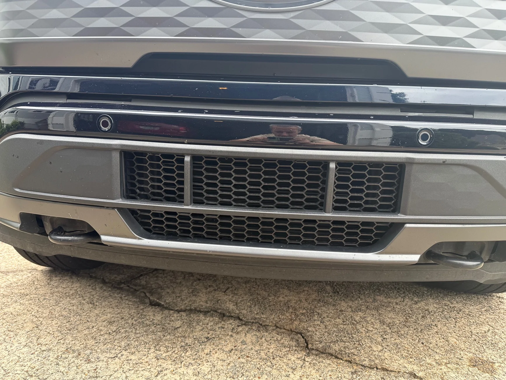 Ford F-150 Lightning Adding grill mesh ahead of active shutters in bumper? IMG_9928