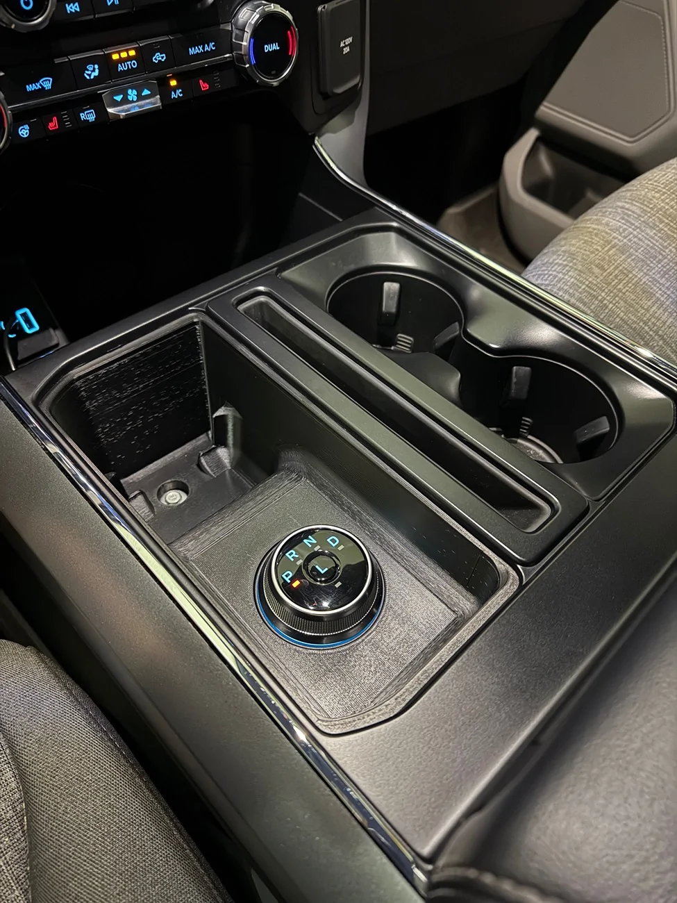 Ford F-150 Lightning Stick to Rotary Shift Knob Conversion w/ 3D Printed Rotary Shifter Holder IMG_5694