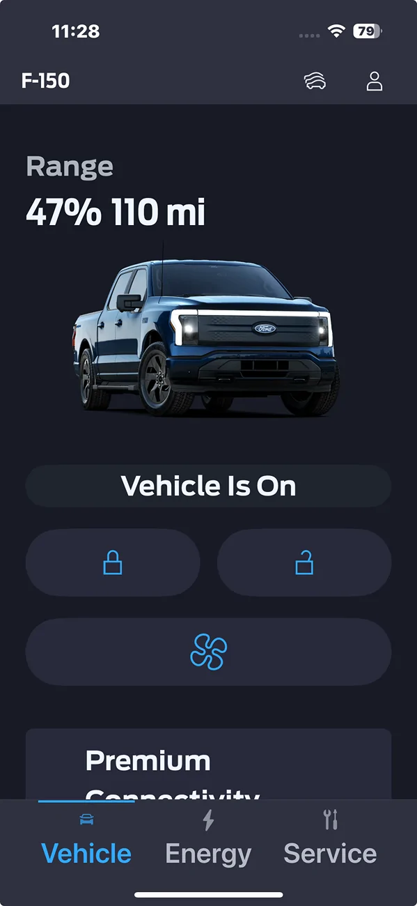 Ford F-150 Lightning Why does my Ford Pass app tell me my lightning is "on"? Screenshot 2025-08-07 at 11.28.49 PM