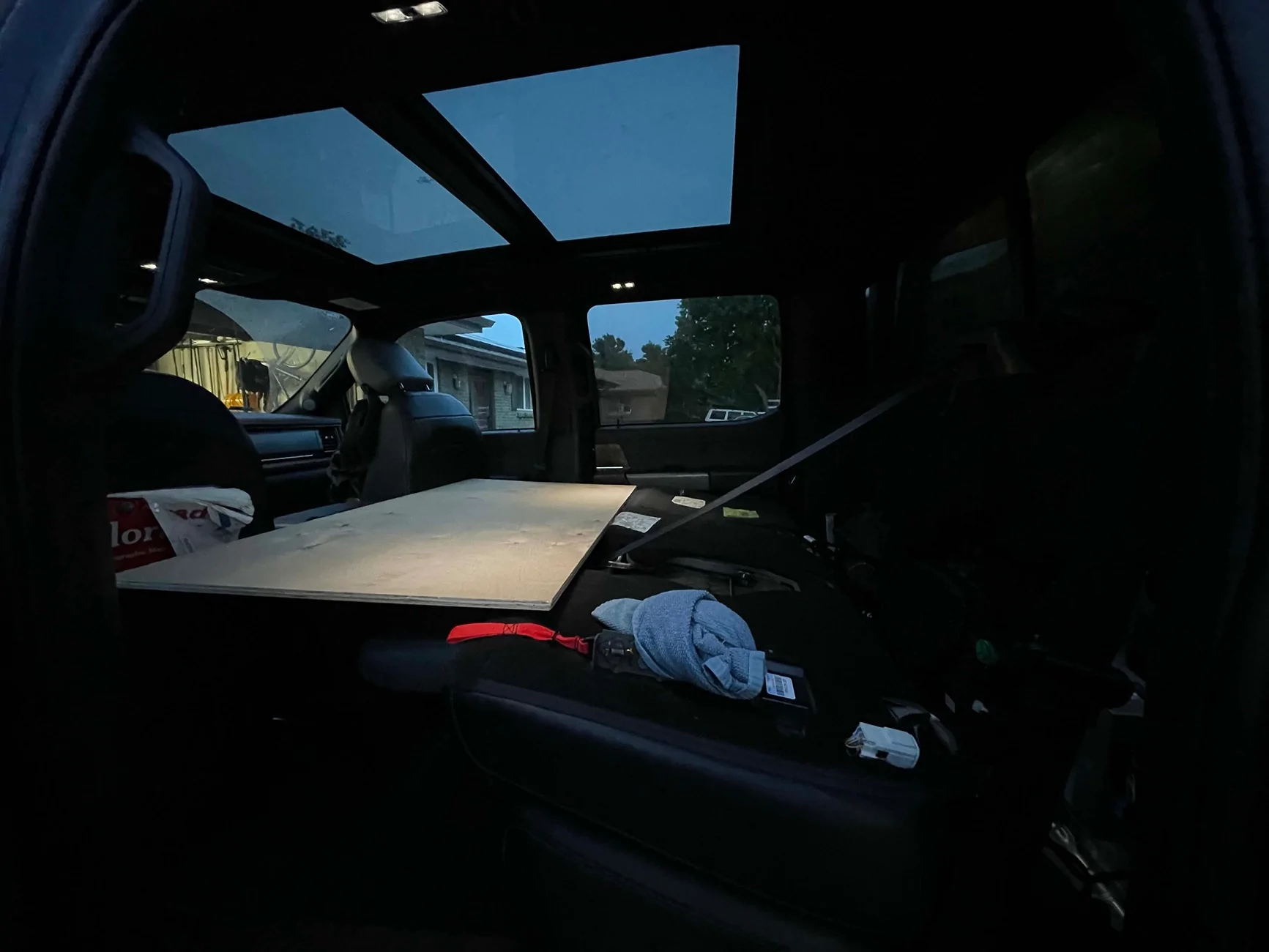 Ford F-150 Lightning Living in a Lightning 2x4plywood1