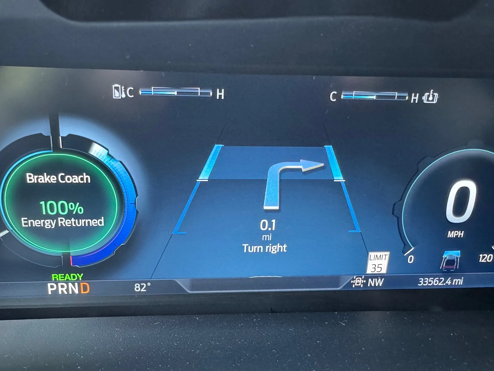 Ford F-150 Lightning Instrument panel now shows navigation for Google Maps? IMG_8240