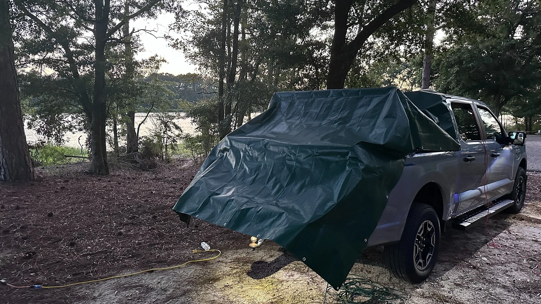 Ford F-150 Lightning First pickup ever – need advice on hard bed covers for winter + full bed access TENT camping Cotton Hill cg