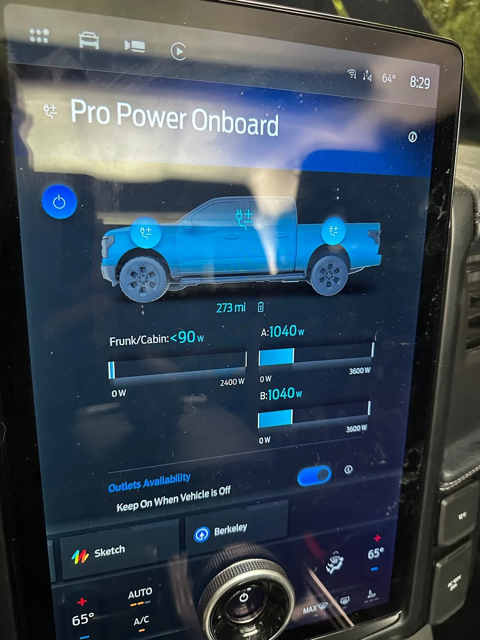 Ford F-150 Lightning ProPower 9.6kW - How many separate 120v / 20amp circuits can i get? IMG_2198