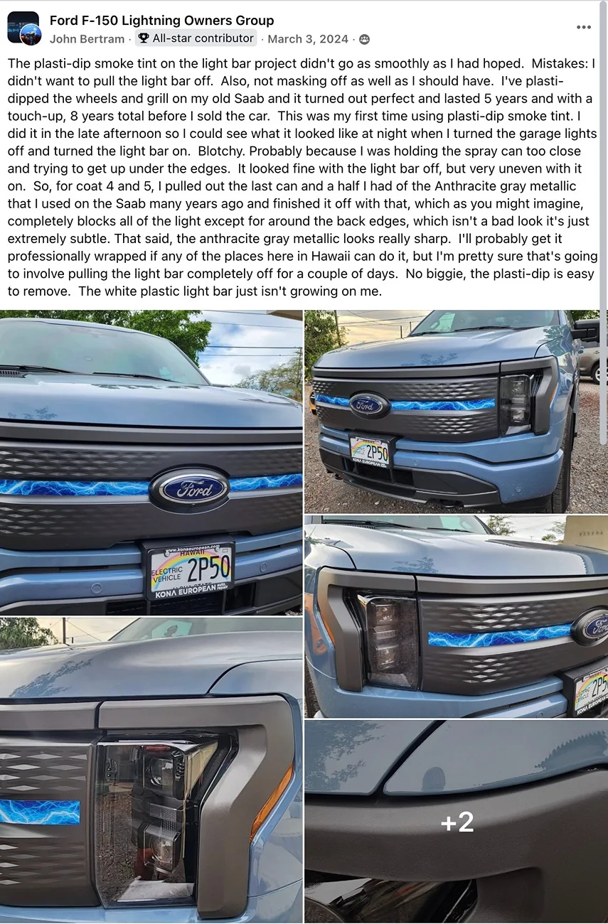 Ford F-150 Lightning Lightbar Tint Options - My Research - Updated Screenshot 2025-08-17 at 11.27.59 AM