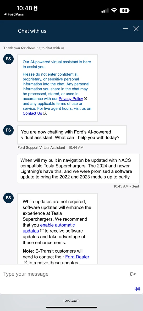 Ford F-150 Lightning FordPass 5.26.0 iOS & Android IMG_0780