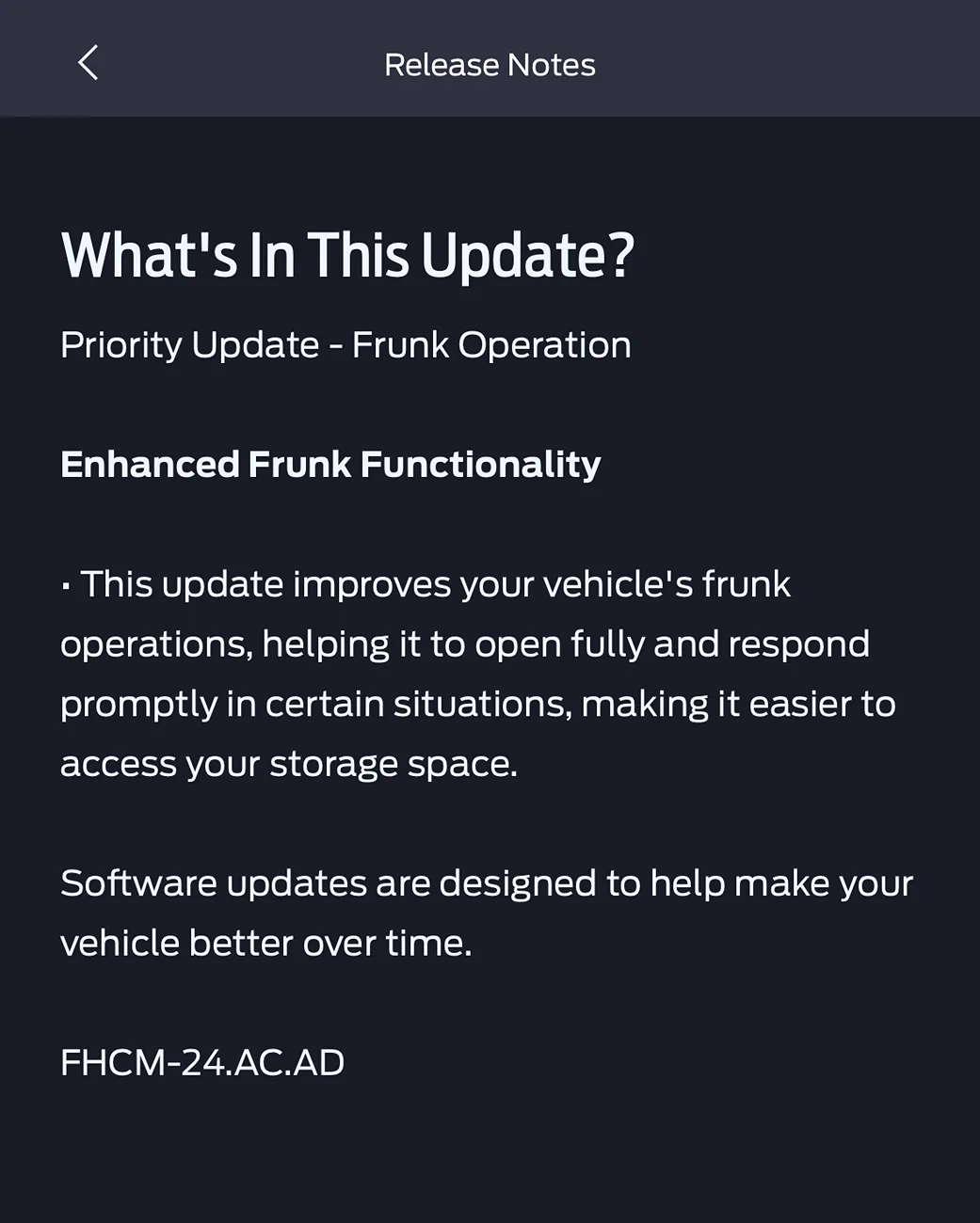 Ford F-150 Lightning Priority Update - BCM-24.5.1 - Convenient Frunk Closing 1755684952348-oj