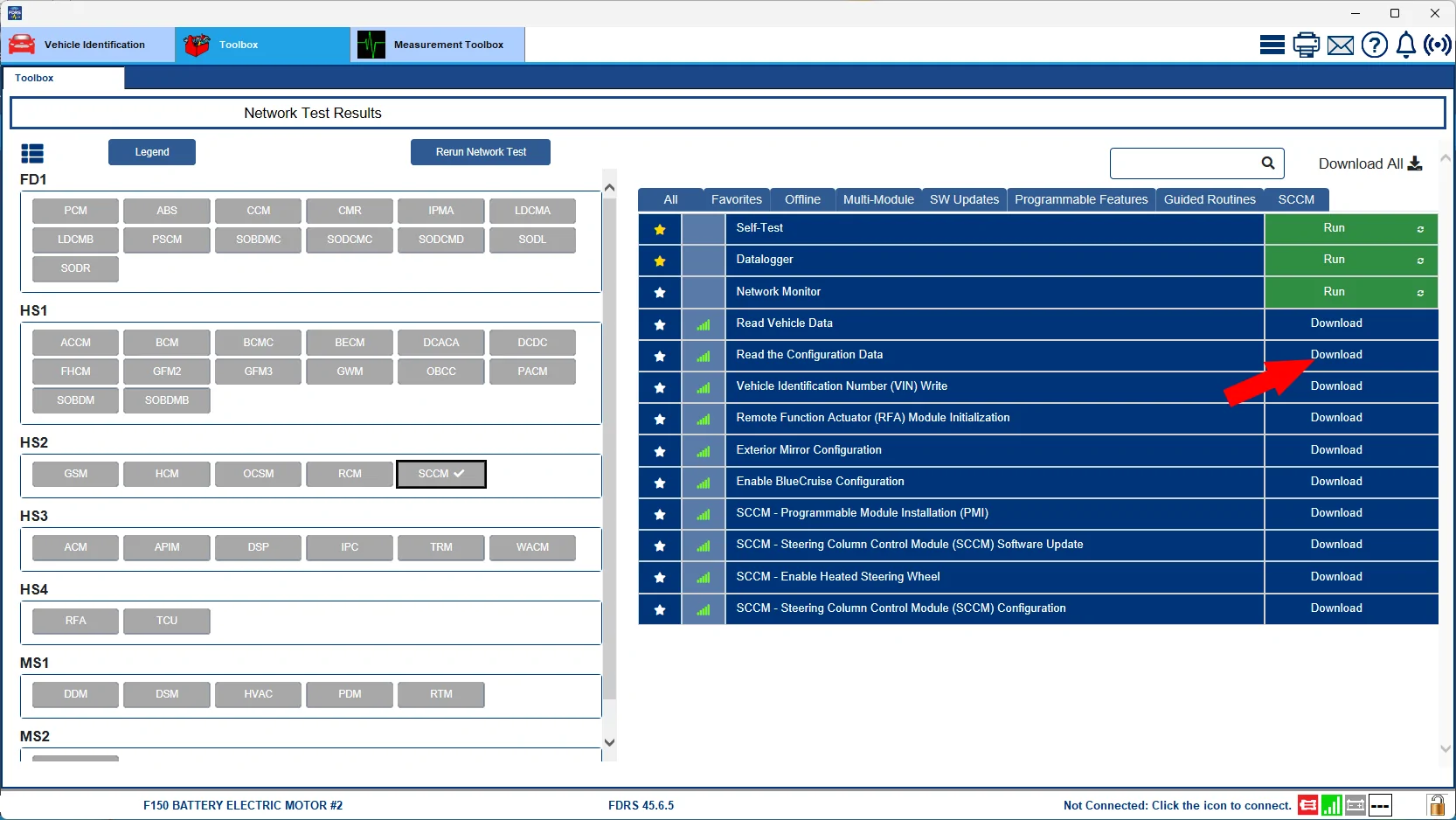 Ford F-150 Lightning Can't update SCCM SCCM_Read_Data