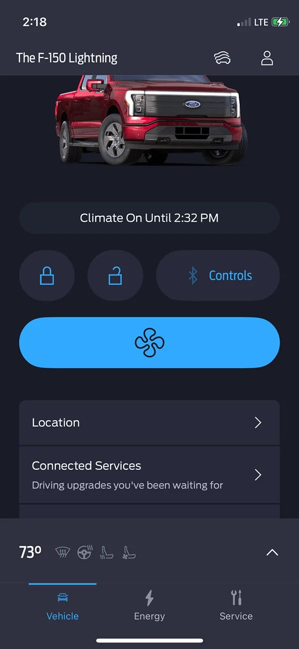 Ford F-150 Lightning Remote Start "Extend" disappeared from FordPass (BETA ANDROID) 1756063182165-lv