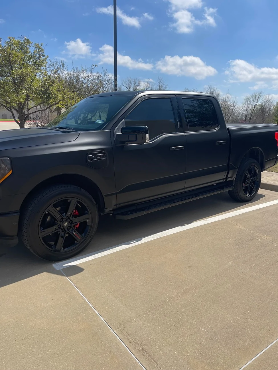 Ford F-150 Lightning Black Grill to replace grey boring OEM (yes, I've seen the wrapped photo) IMG_7942