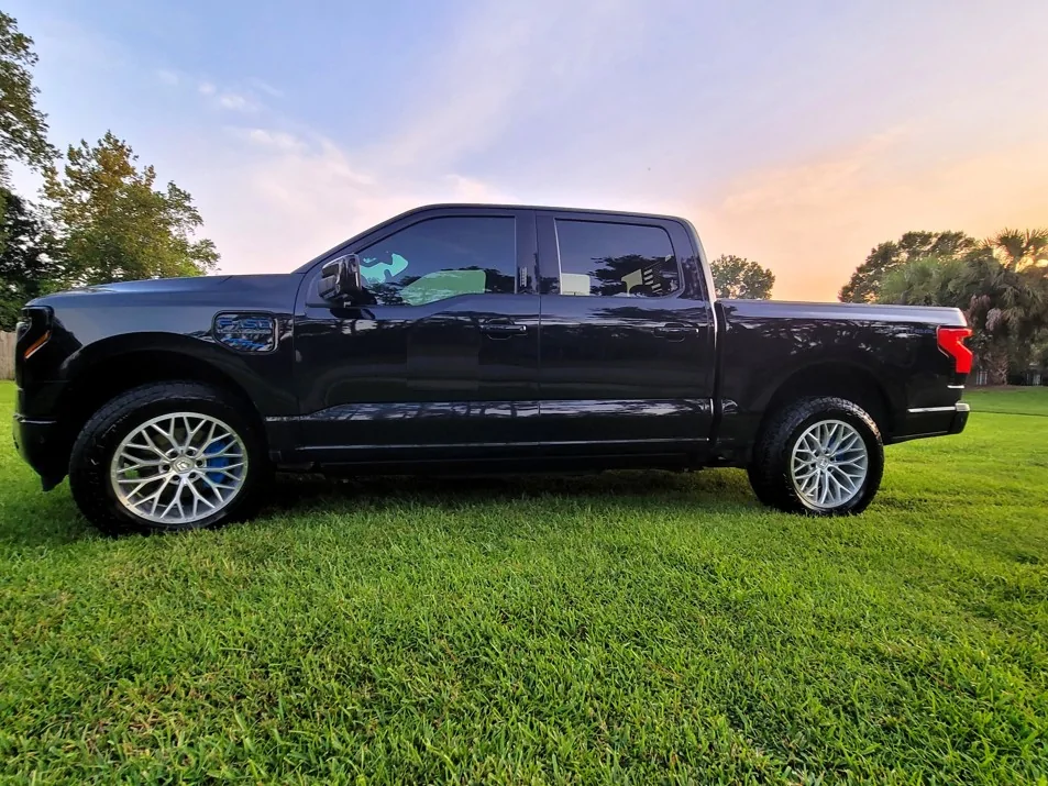 Ford F-150 Lightning Trying For Beauty Shots With New Shoes Luna 4a