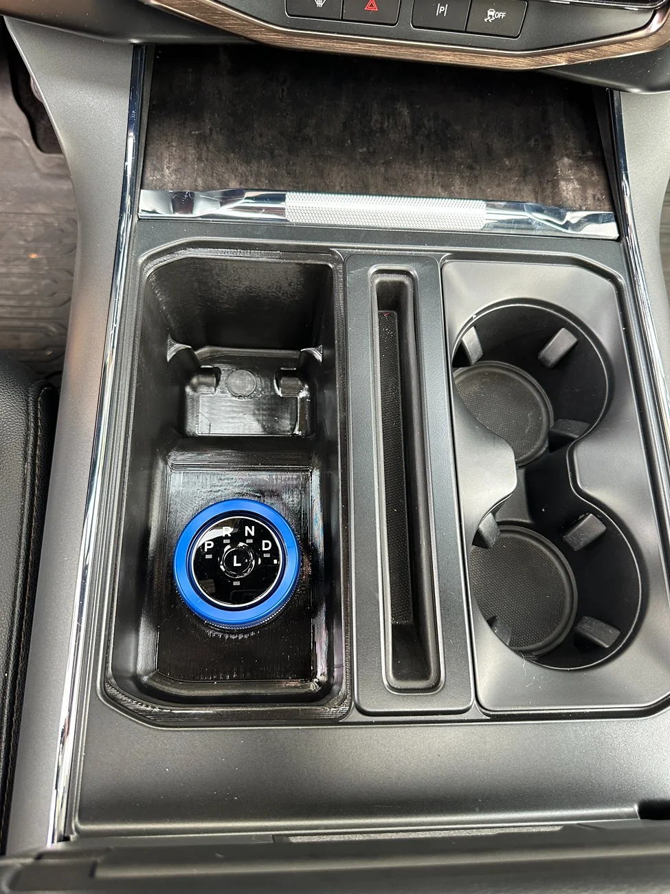 Ford F-150 Lightning Stick to Rotary Shift Knob Conversion w/ 3D Printed Rotary Shifter Holder IMG_7927