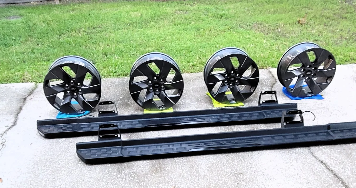 Ford F-150 Lightning OEM Lariat Running Boards and Wheels for sale- Florida Wheels and Boards 2