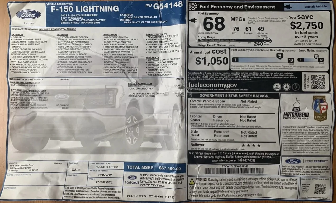 Ford F-150 Lightning Selling my 2023 Ford F-150 Lightning XLT (Standard Range) IMG_2537