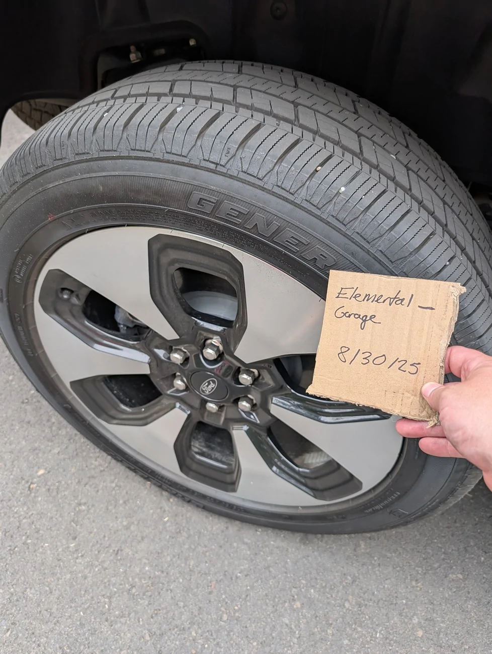 Ford F-150 Lightning WTT OEM 22" Plat wheels/tires (8k miles) for 18" OEM wheels (mileage doesn't matter) PXL_20250830_233358090
