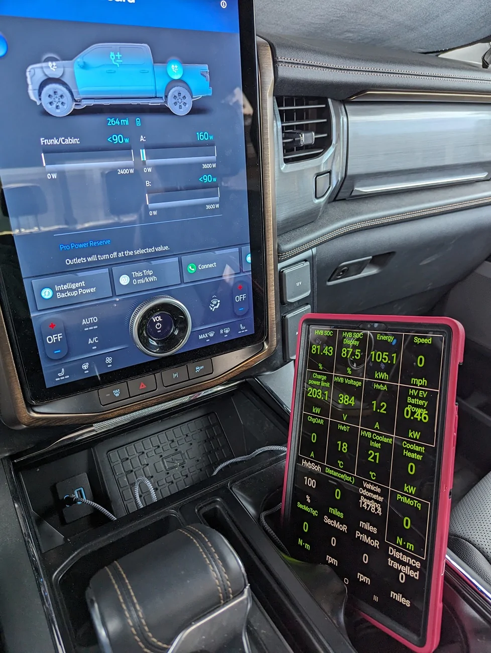 Ford F-150 Lightning How much power does "camping mode" consume? PXL_20240514_235931301