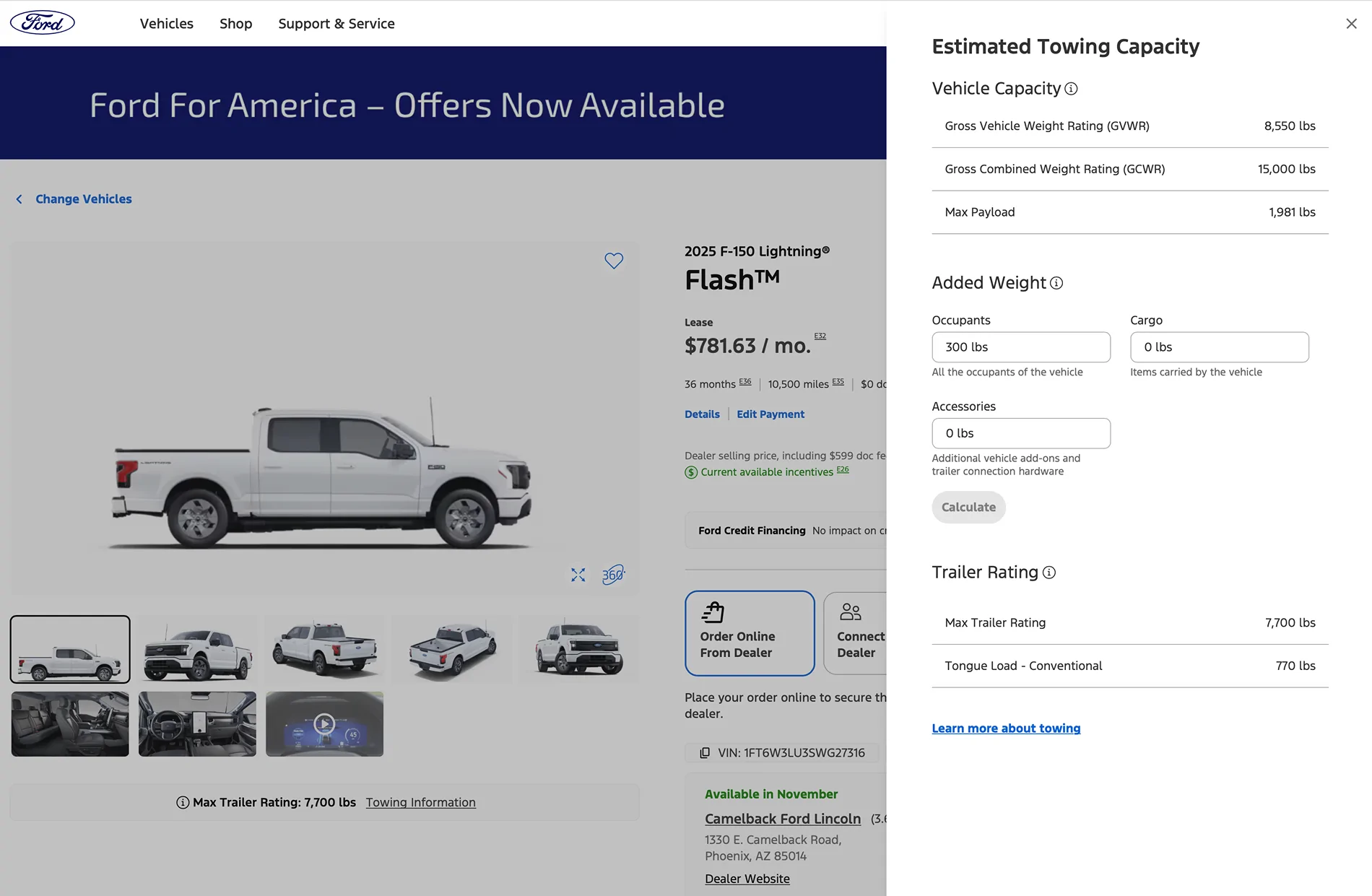 Ford F-150 Lightning MAX TRAILER TOW PACKAGE if not planning to tow? Screenshot 2025-09-02 at 08.11.30