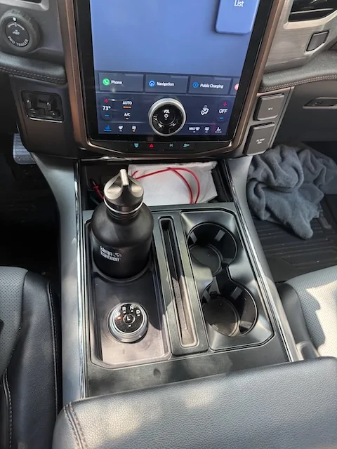 Ford F-150 Lightning Stick to Rotary Shift Knob Conversion w/ 3D Printed Rotary Shifter Holder IMG_9814