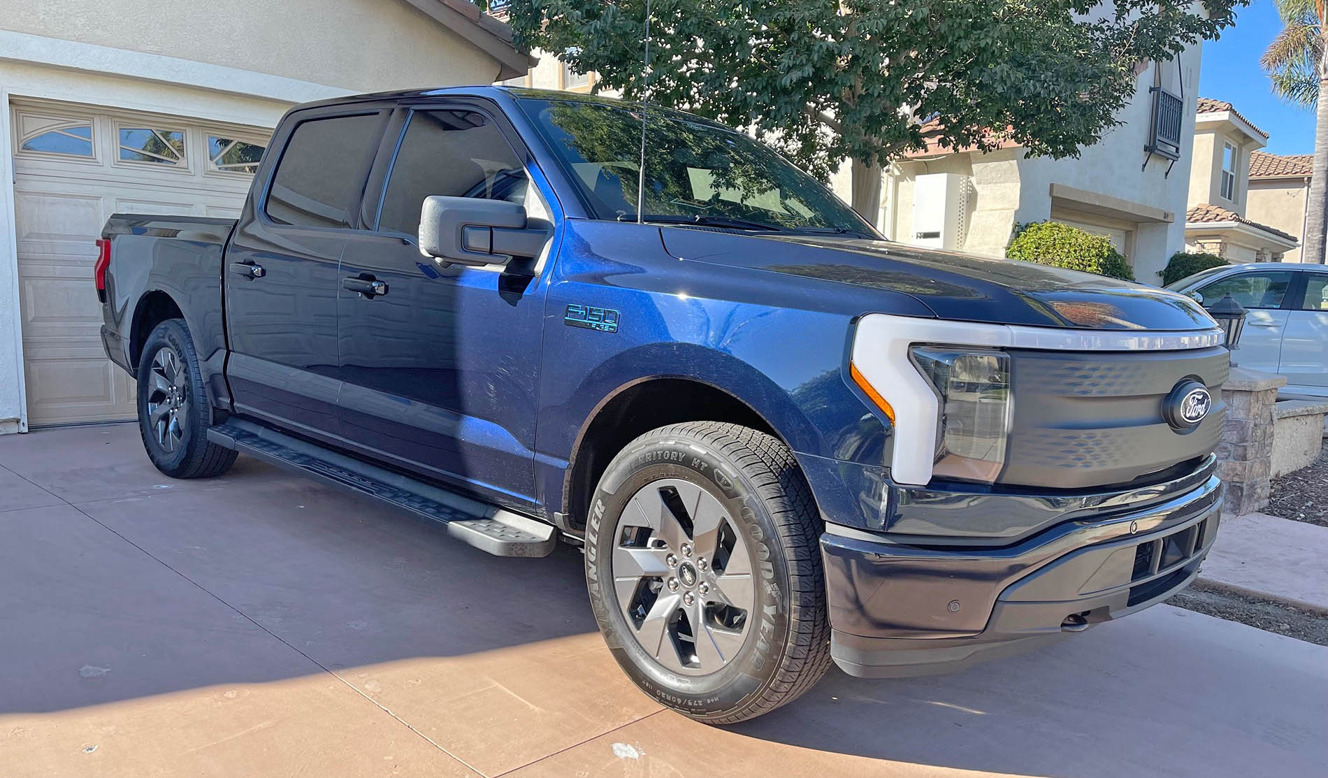 Ford F-150 Lightning Eibach Pro-Kit installed on 2024 Lightning Flash IMG_3782