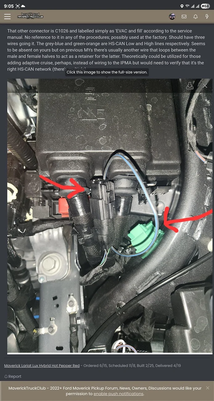 Ford F-150 Lightning HS3-CAN access point "EVAC and FILL" 1000026199