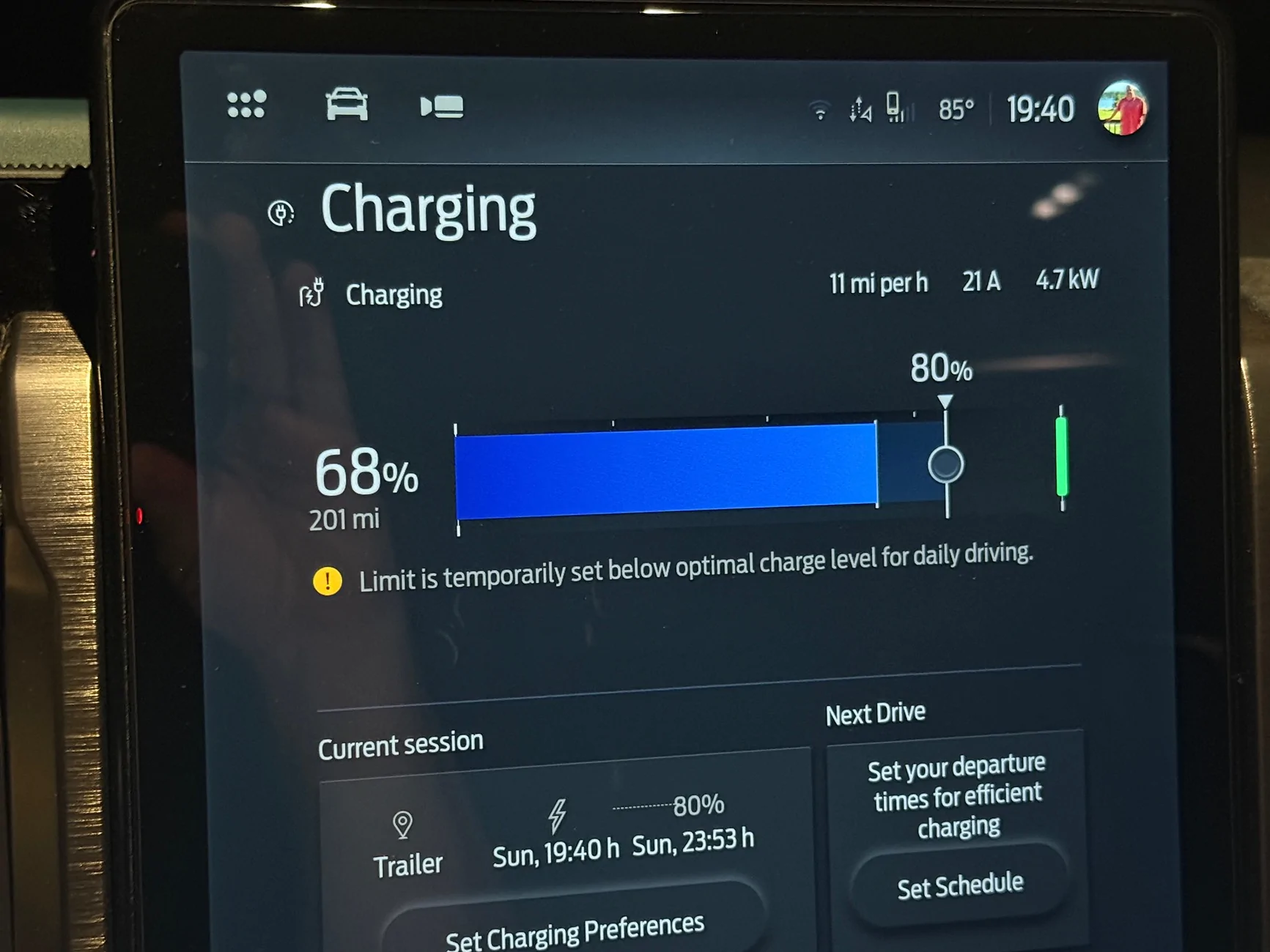 Ford F-150 Lightning Add Charge enhanced charge settings IMG_1472