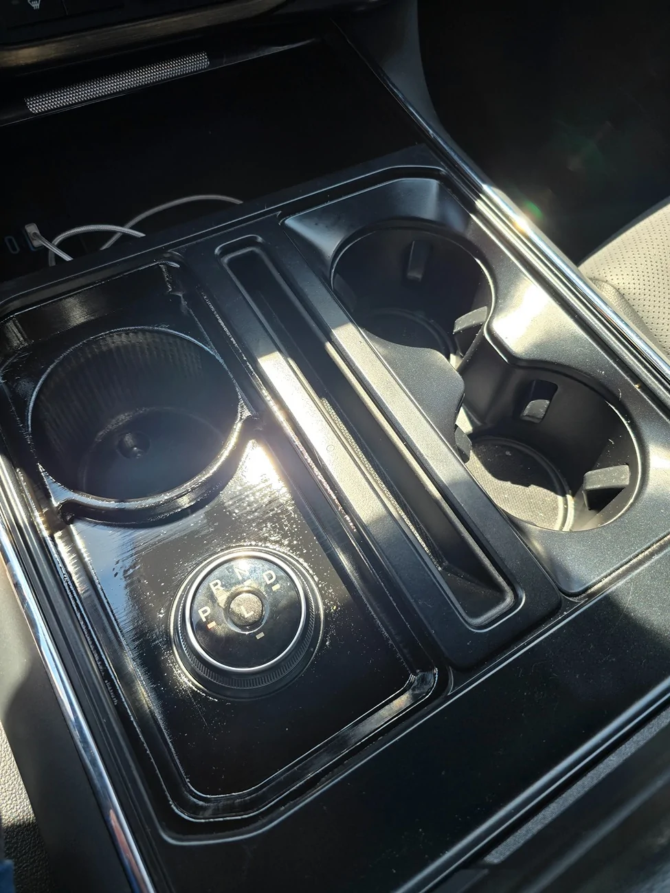 Ford F-150 Lightning SUCCESS! ROTARY DIAL installation with  12" screen - without removing upper trim 20250907_121528