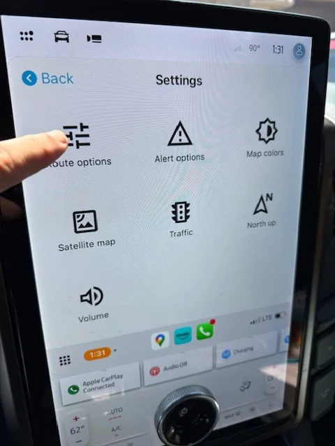 Ford F-150 Lightning Google maps with Carplay now integrated with driver display for some.  Possible "fix" is in post 40. IMG_2614