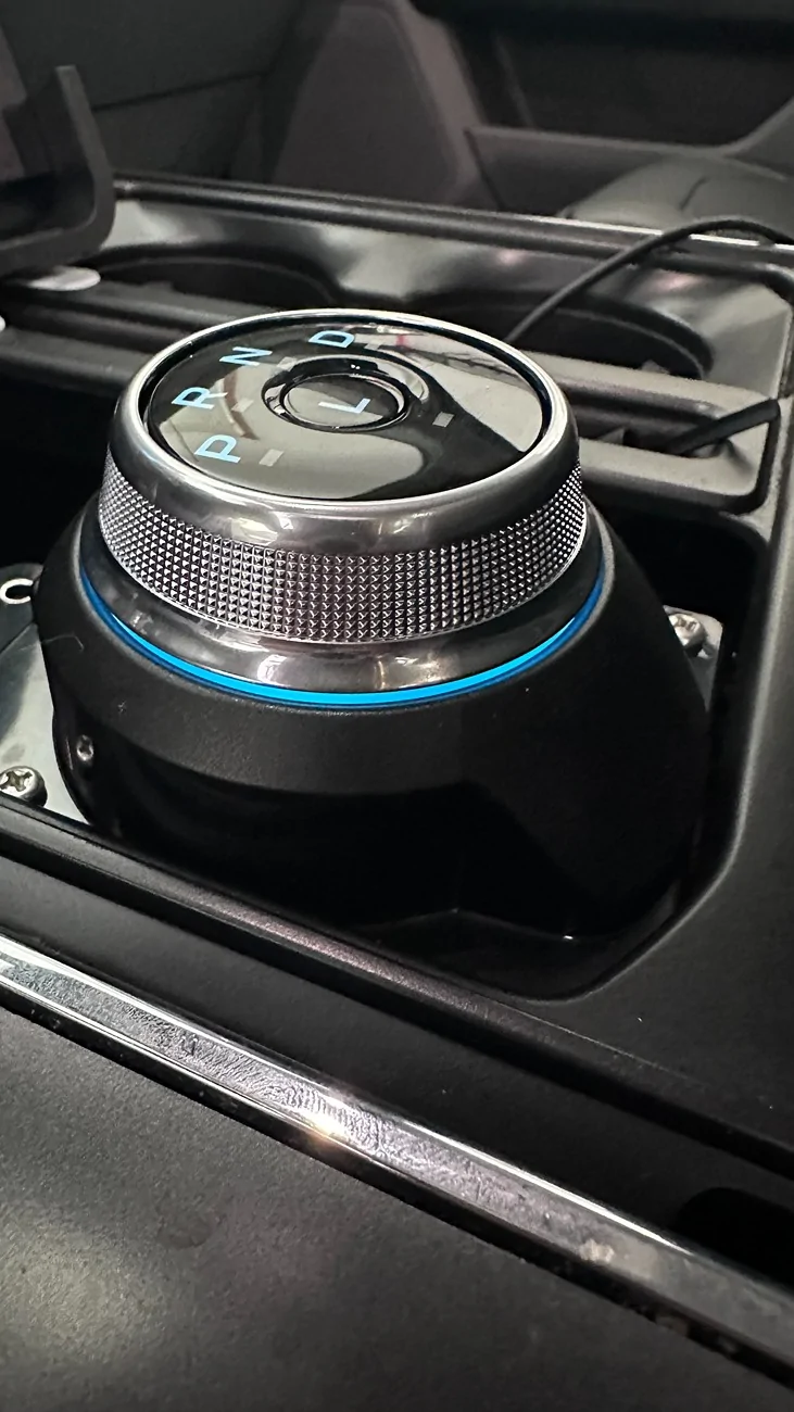 Ford F-150 Lightning SUCCESS! ROTARY DIAL installation with  12" screen - without removing upper trim unnamed