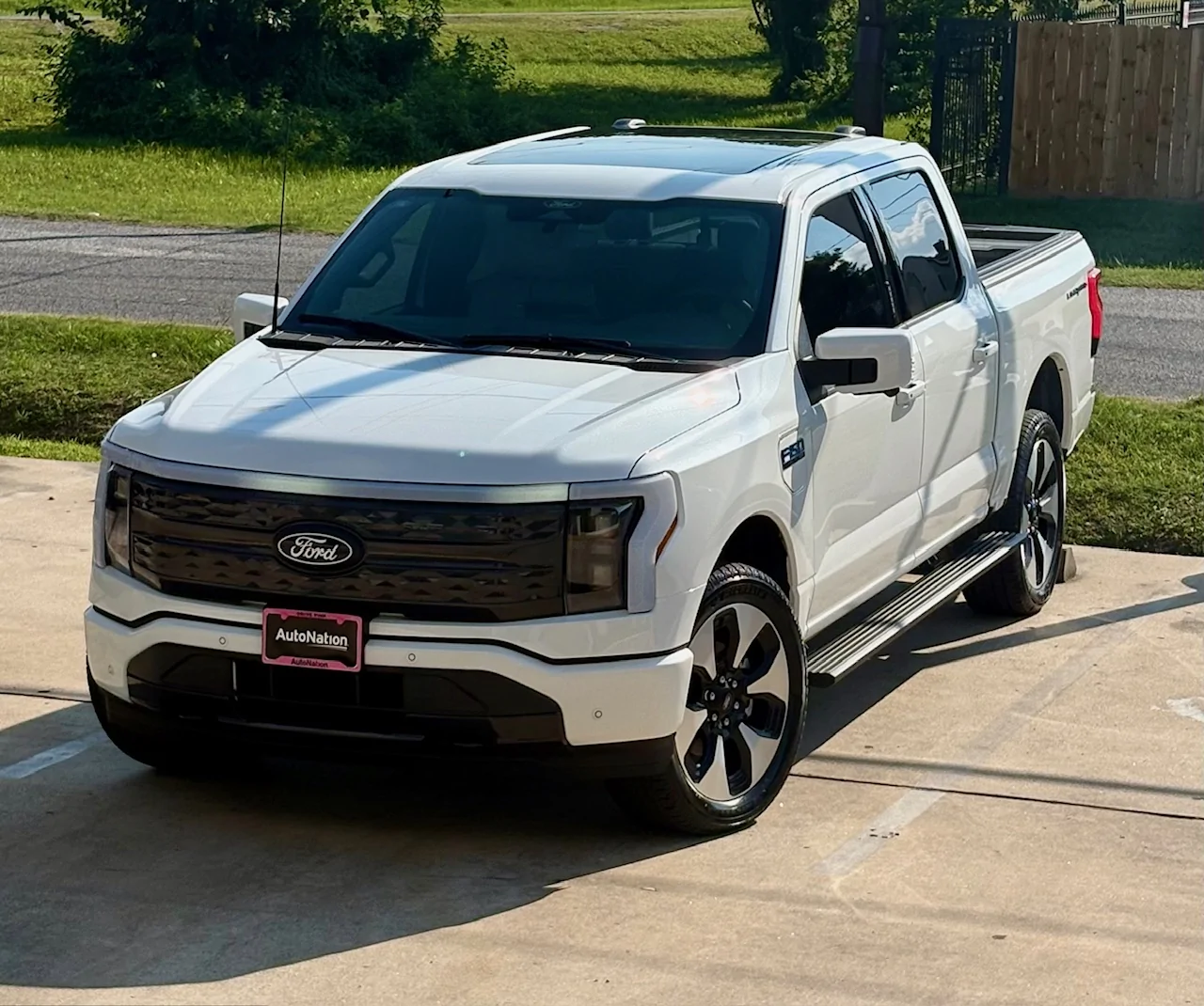 Ford F-150 Lightning Picking up my WHITE PLATINUM Lightning in AM! IMG_2318