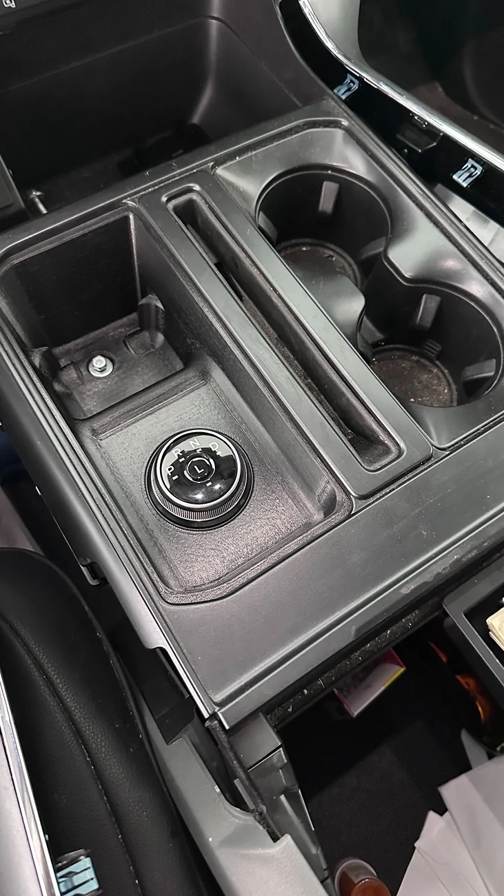 Ford F-150 Lightning SUCCESS! ROTARY DIAL installation with  12" screen - without removing upper trim IMG_1557
