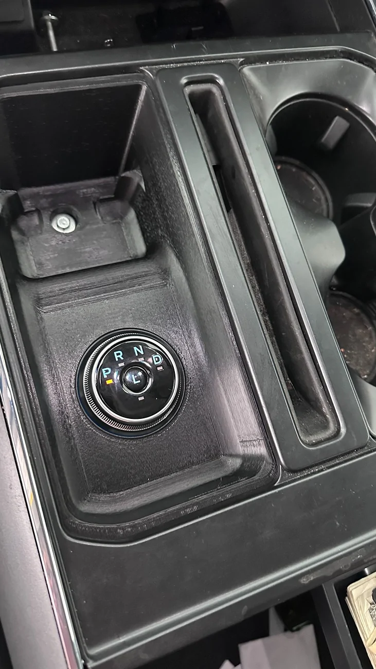 Ford F-150 Lightning SUCCESS! ROTARY DIAL installation with  12" screen - without removing upper trim IMG_1558