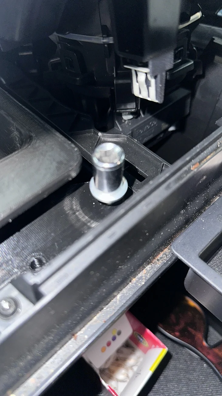 Ford F-150 Lightning SUCCESS! ROTARY DIAL installation with  12" screen - without removing upper trim IMG_1555