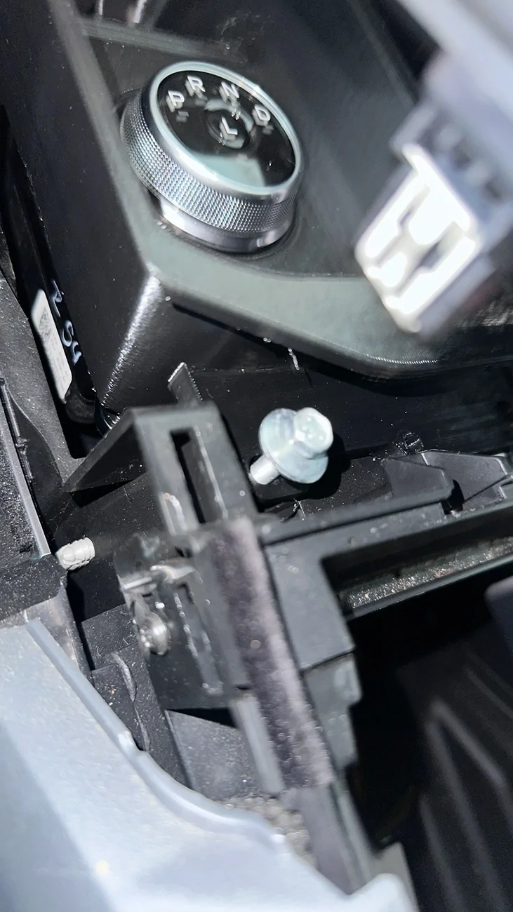 Ford F-150 Lightning SUCCESS! ROTARY DIAL installation with  12" screen - without removing upper trim IMG_1554