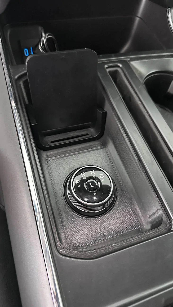 Ford F-150 Lightning Stick to Rotary Shift Knob Conversion w/ 3D Printed Rotary Shifter Holder 1757870516084-zc