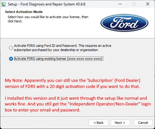 Ford F-150 Lightning Lightning Software Updates using FDRS FDRS_45-6-8-use-with-cod