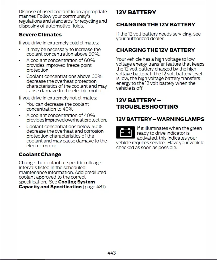 Ford F-150 Lightning Check your coolant… now! Super low on ‘24 lightning. checking the coolant page 443