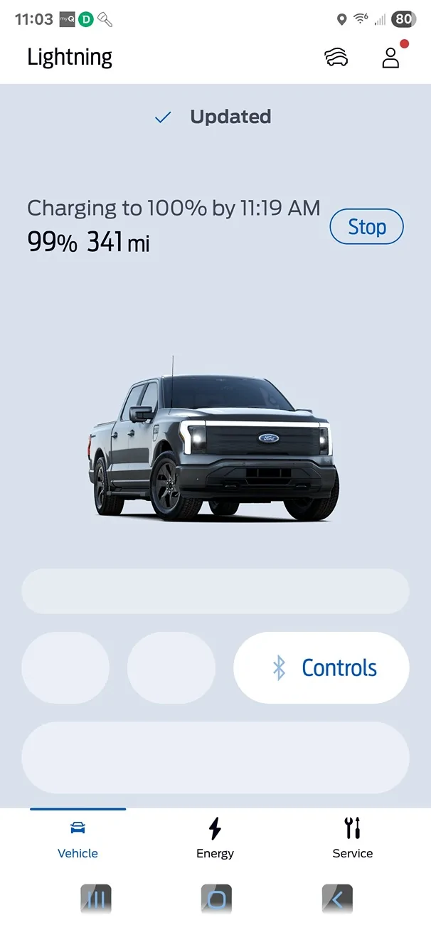 Ford F-150 Lightning Is anyone getting more miles per charge? I had it for 3 years and it seems im getting more as it it gets older? Screenshot_20250920_110303_FordPass