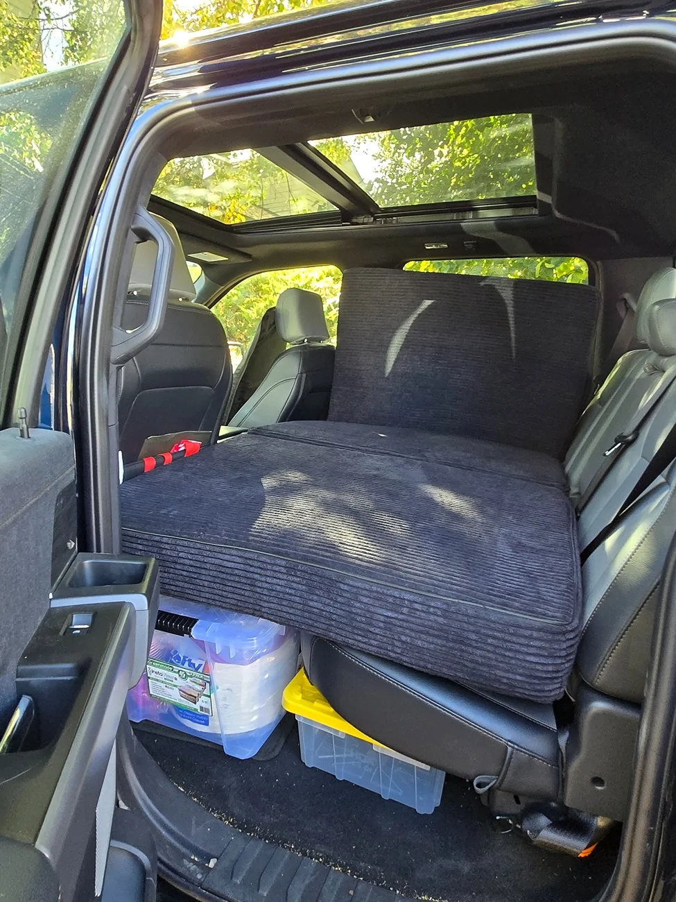 Ford F-150 Lightning Does anyone know how to completely remove the center console rear cup holders and associated bulk? 20250922_102848