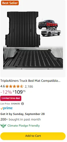 Ford F-150 Lightning 🔥TripleAliners F150 Bed Liner Flash Sale🔥 1758625040292-1
