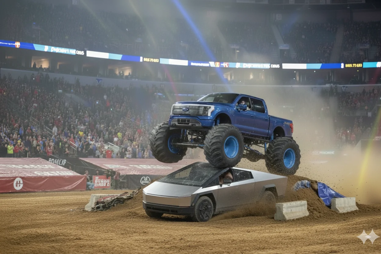 Ford F-150 Lightning Fun AI Images of Your Lightning - Try This and Post Yours! LightningBigfoot_Cybertruck