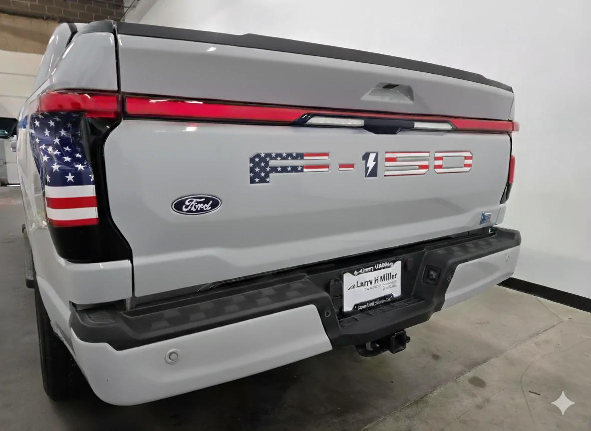 Ford F-150 Lightning Fun AI Images of Your Lightning - Try This and Post Yours! LightningF150Logo