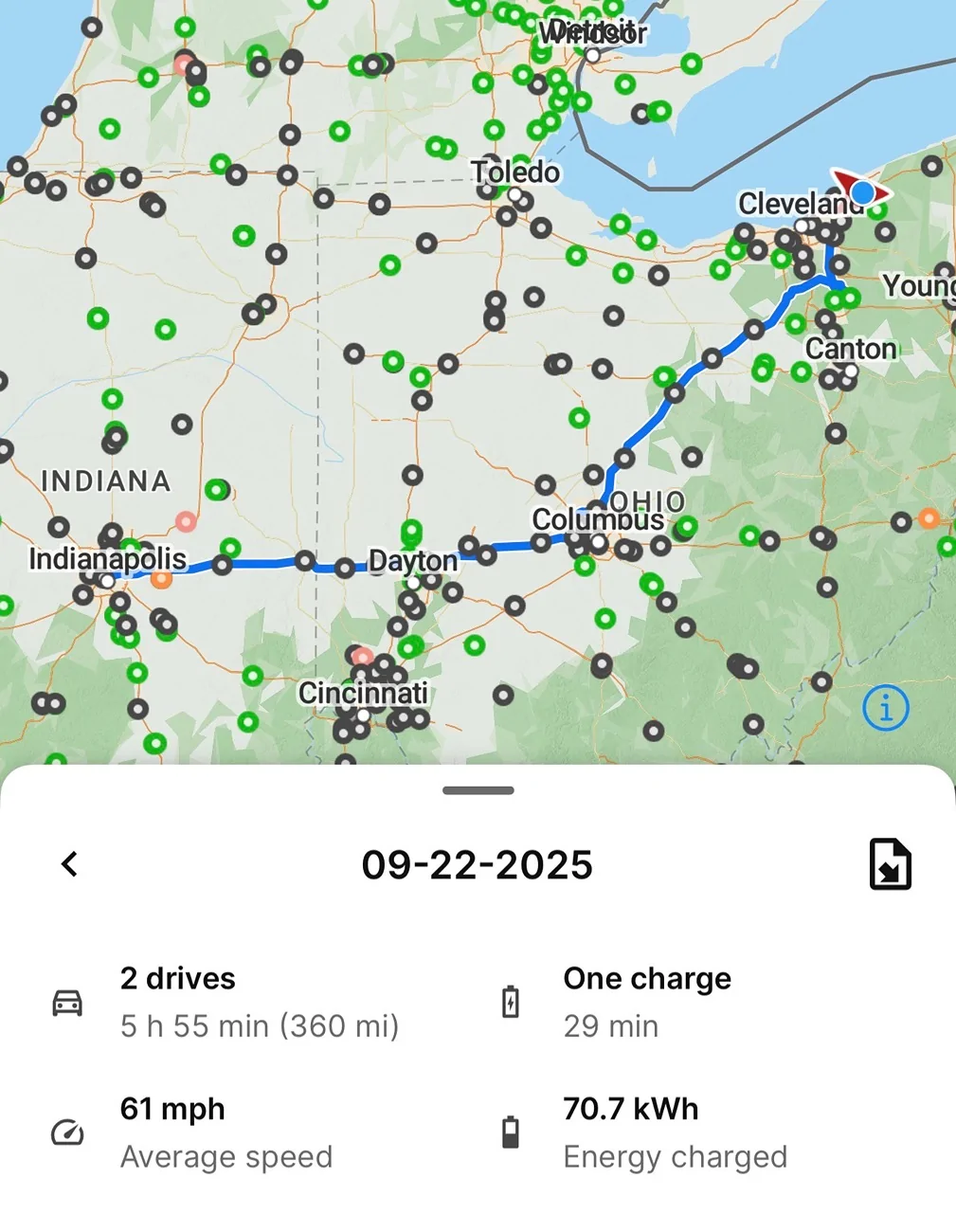 Ford F-150 Lightning From Cleveland to Indianapolis (for race at Brickyard) - Road Trip! IMG_7389