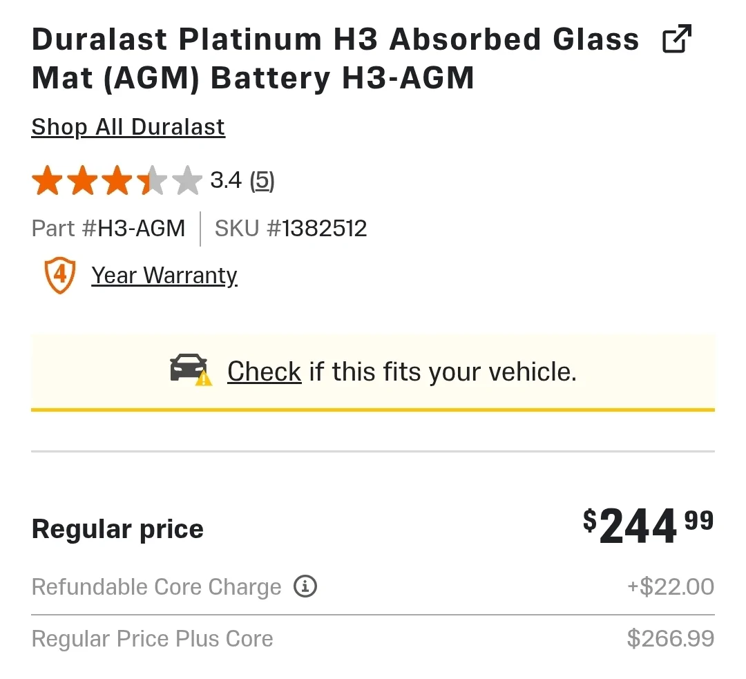 Ford F-150 Lightning 12V Battery Replacement - DieHard EV Hybrid/Electric Battery: H3 Screenshot_20250923_175358_DuckDuckGo