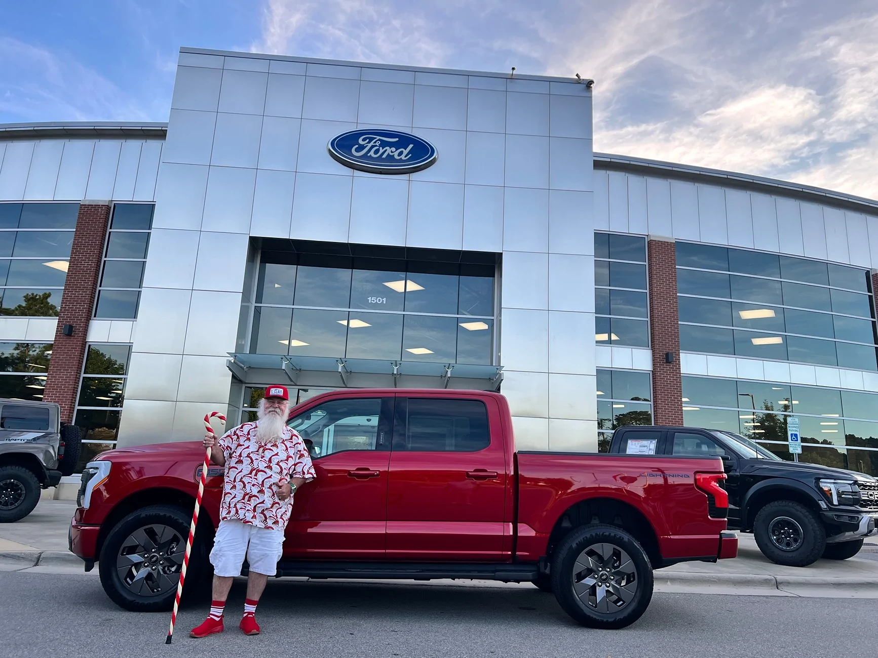 Ford F-150 Lightning Santa got a new sleigh IMG_5484