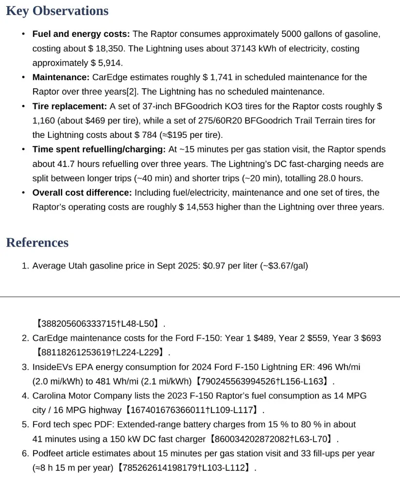 Ford F-150 Lightning Raptor vs Lightning: the numbers Screenshot 2025-09-27 at 8.32.38 AM