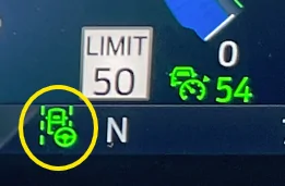 Ford F-150 Lightning Keep hands on steering wheel warning IMG_0594