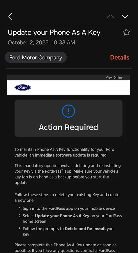 Ford F-150 Lightning Samsung Phone as a Key Issue 1759416323532-6a