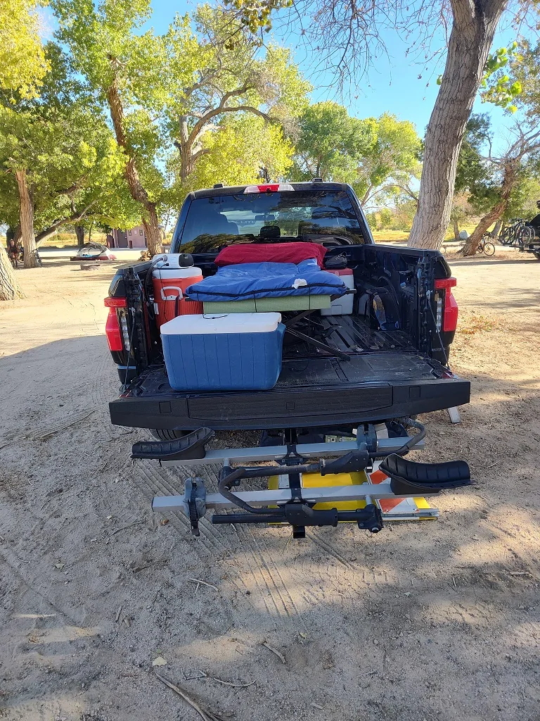 Ford F-150 Lightning Look a truck doing truck stuff! Truck bed 1