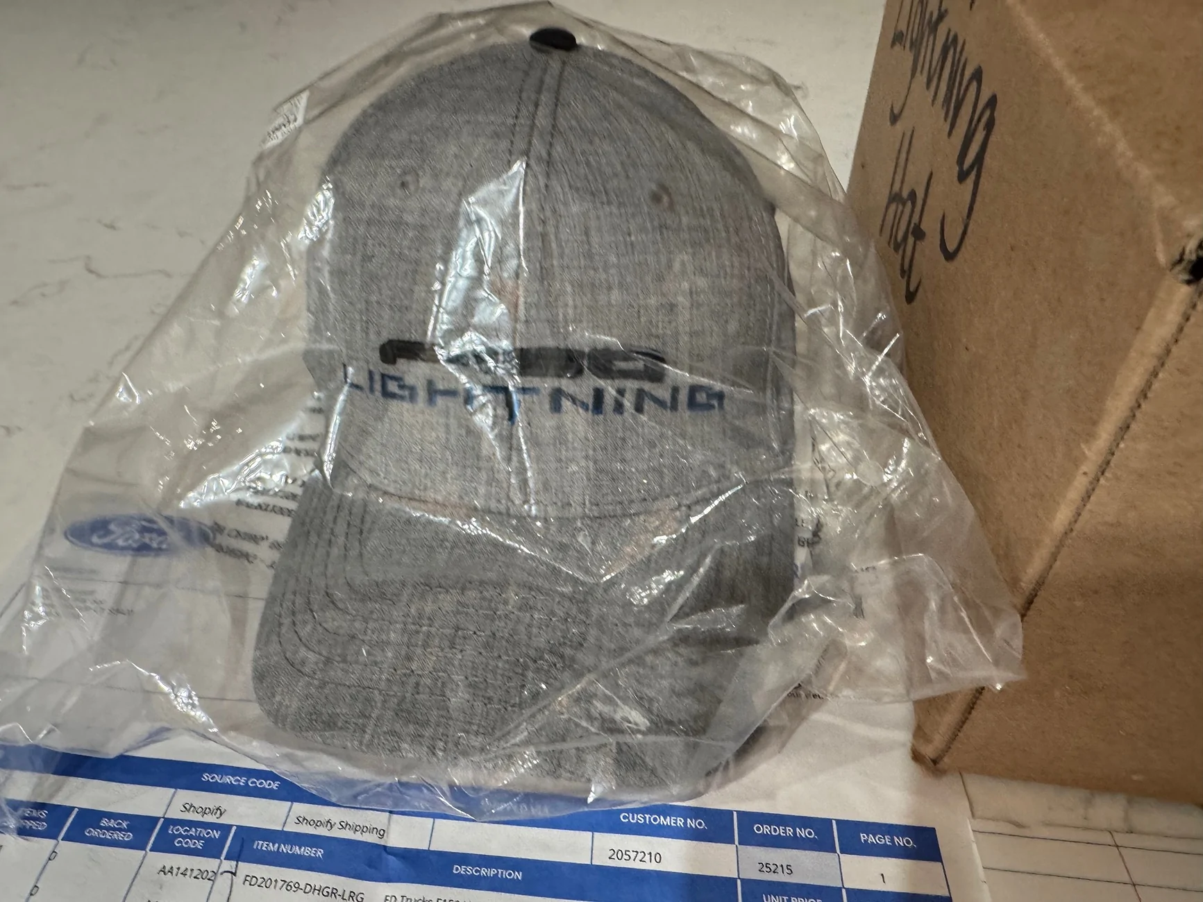 Ford F-150 Lightning New 2022 Lightning baseball cap small/medium IMG_0851